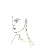 Female Face Sketch | Búðu til þitt eigið plakat