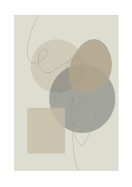 Shapes In Neutral Tones | Búðu til þitt eigið plakat