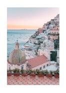 Positano Amalfi Coast Sunset | Búðu til þitt eigið plakat