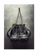 Boxing Gloves Hanging On Wall | Búðu til þitt eigið plakat