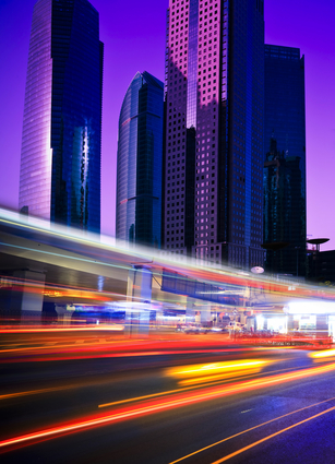 Megacity Highway In Shanghai