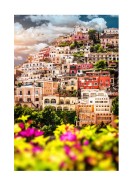 Colorful Houses In Positano | Búðu til þitt eigið plakat