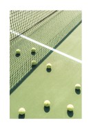 Tennis Balls On Tennis Court | Búðu til þitt eigið plakat