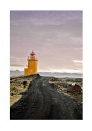 Lighthouse At Sunrise In Iceland | Búðu til þitt eigið plakat