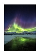 Northern Lights Over Mountains | Búðu til þitt eigið plakat