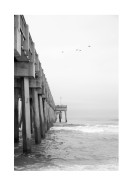 Pier In The Stormy Sea | Búðu til þitt eigið plakat