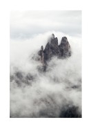 Mountain Peak Surrounded By Clouds | Búðu til þitt eigið plakat